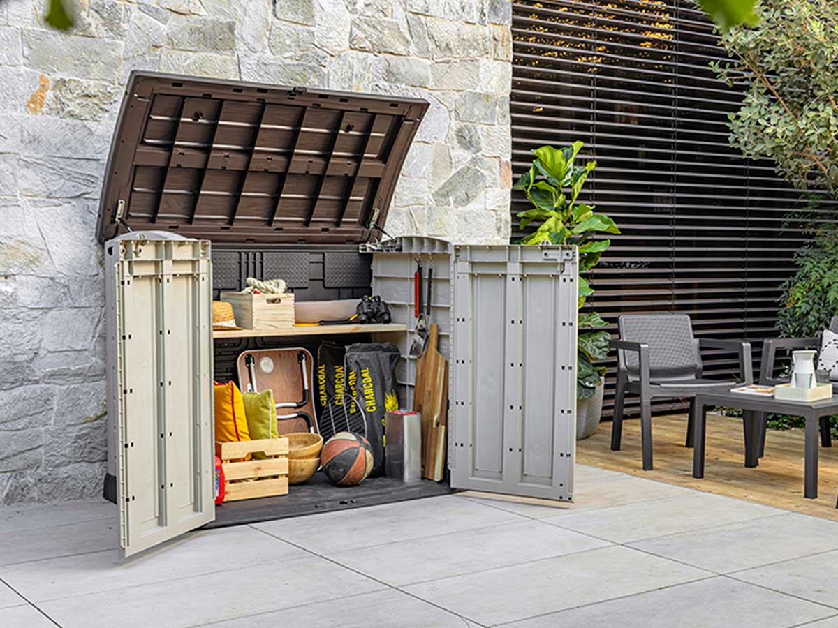 Porta attrezzi da esterno, Salice Arc, capacità 1200L