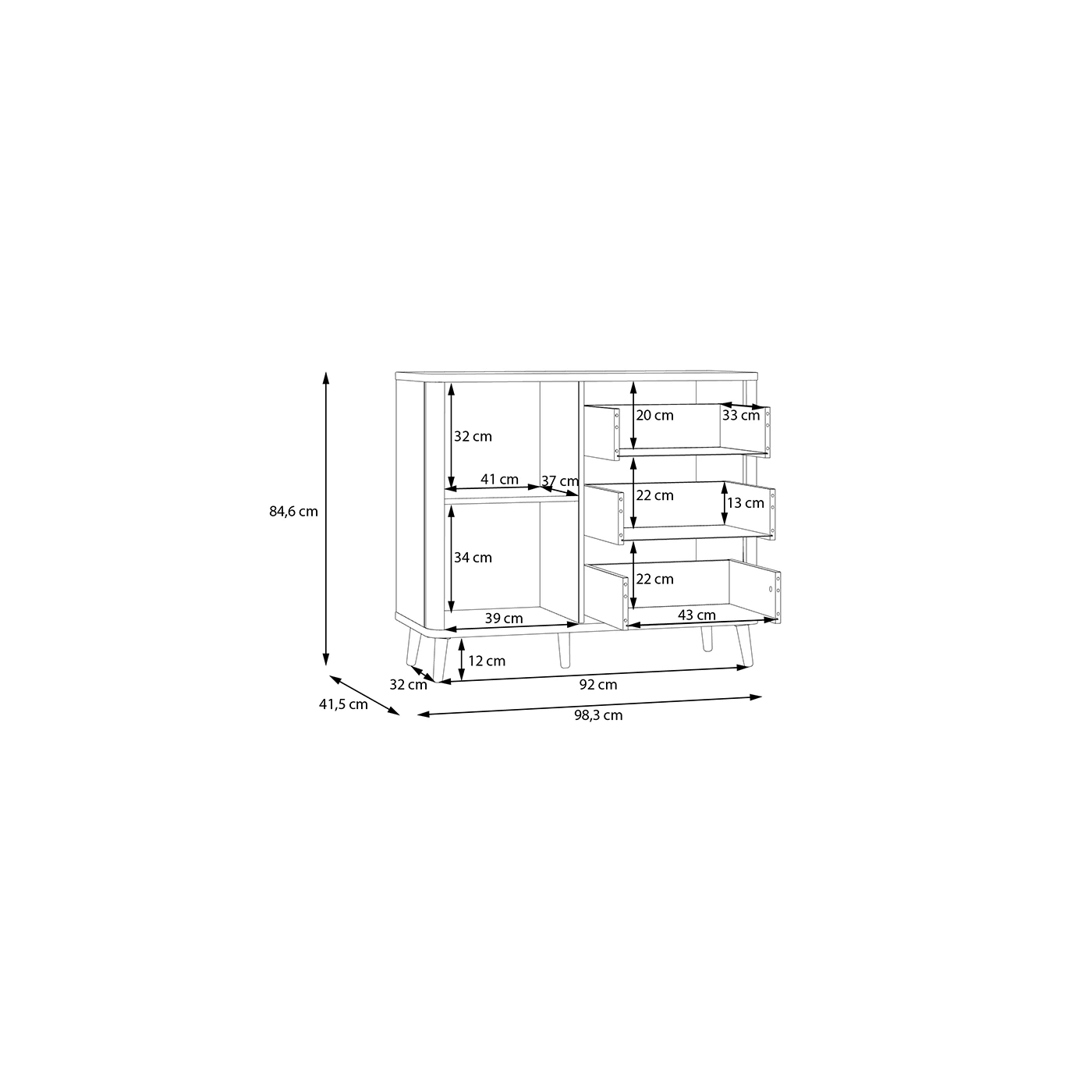 madia finitura rovere mauvella