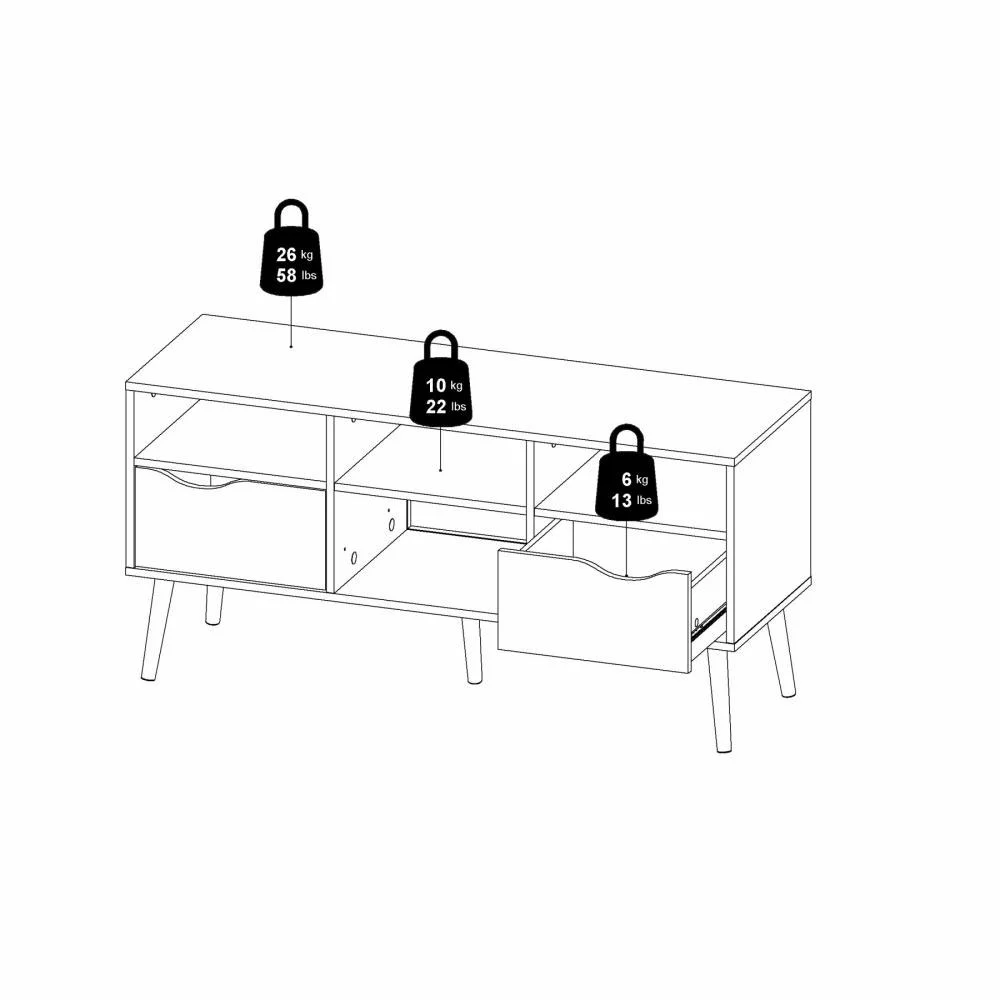 mobile multiuso bianco e nero 