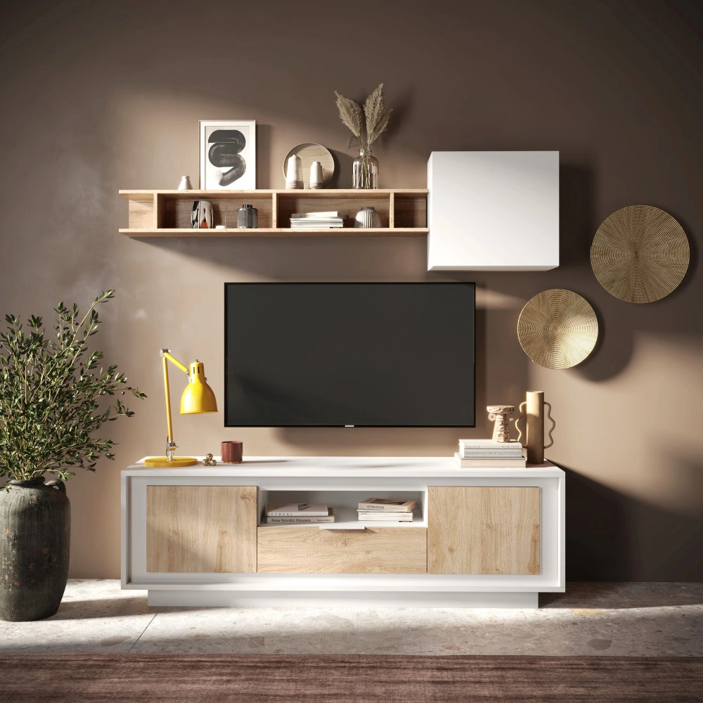 porta tv bianco e cadiz