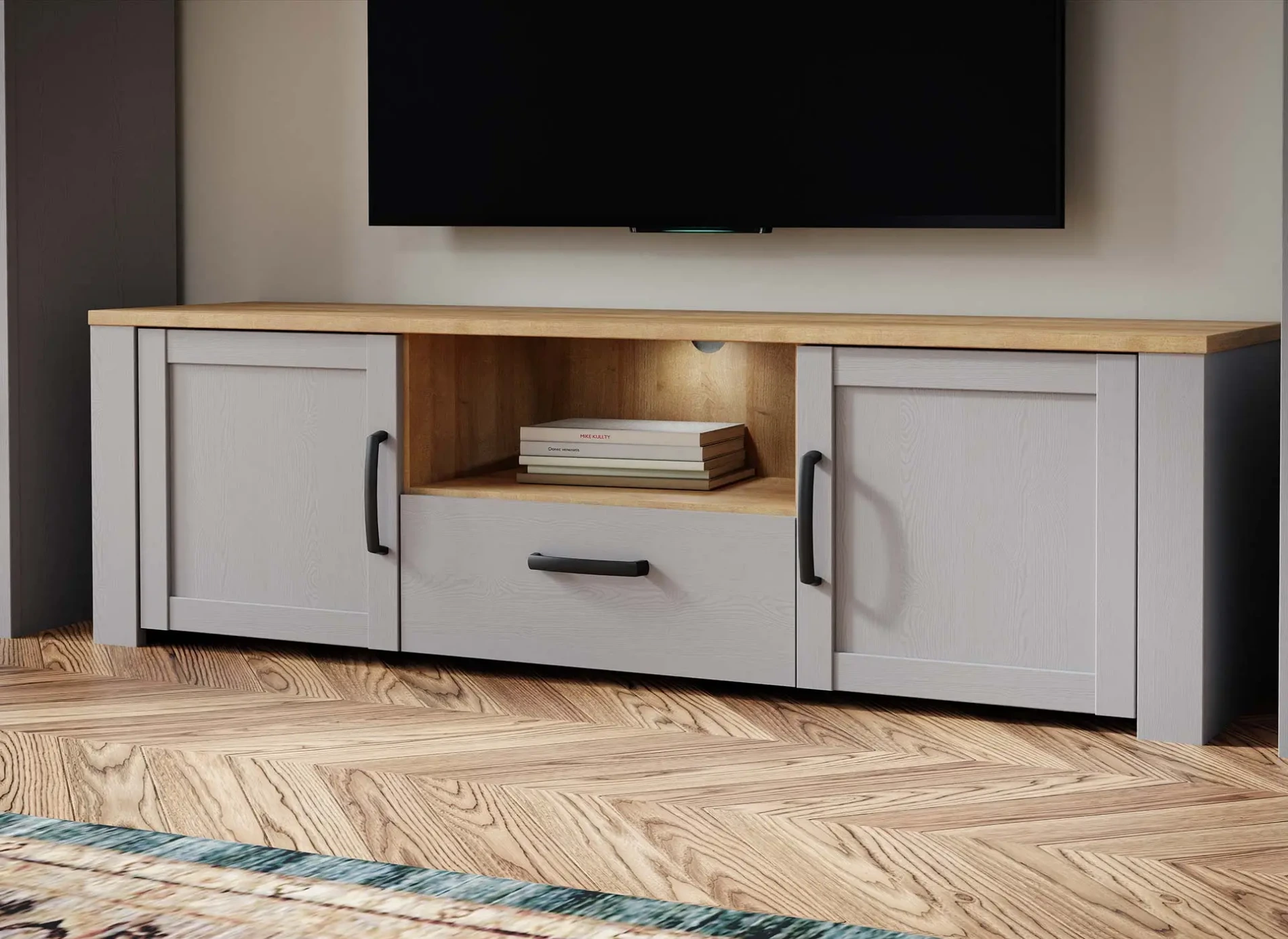 mobile televisione funzionale grigio