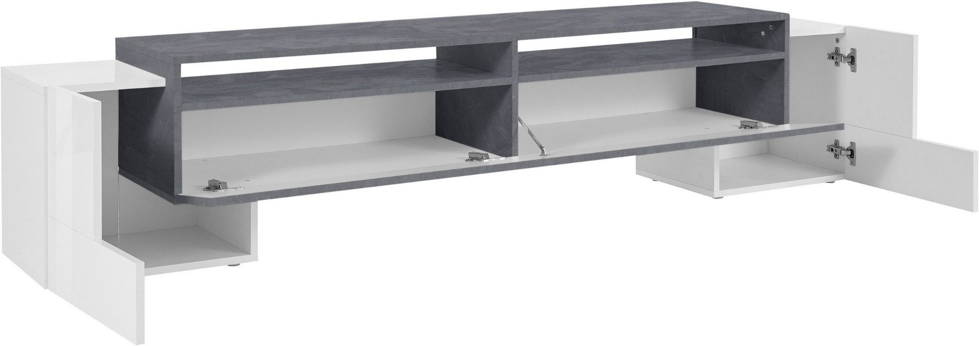 Mobile porta tv prezzo scontato, Bianco e Ardesia