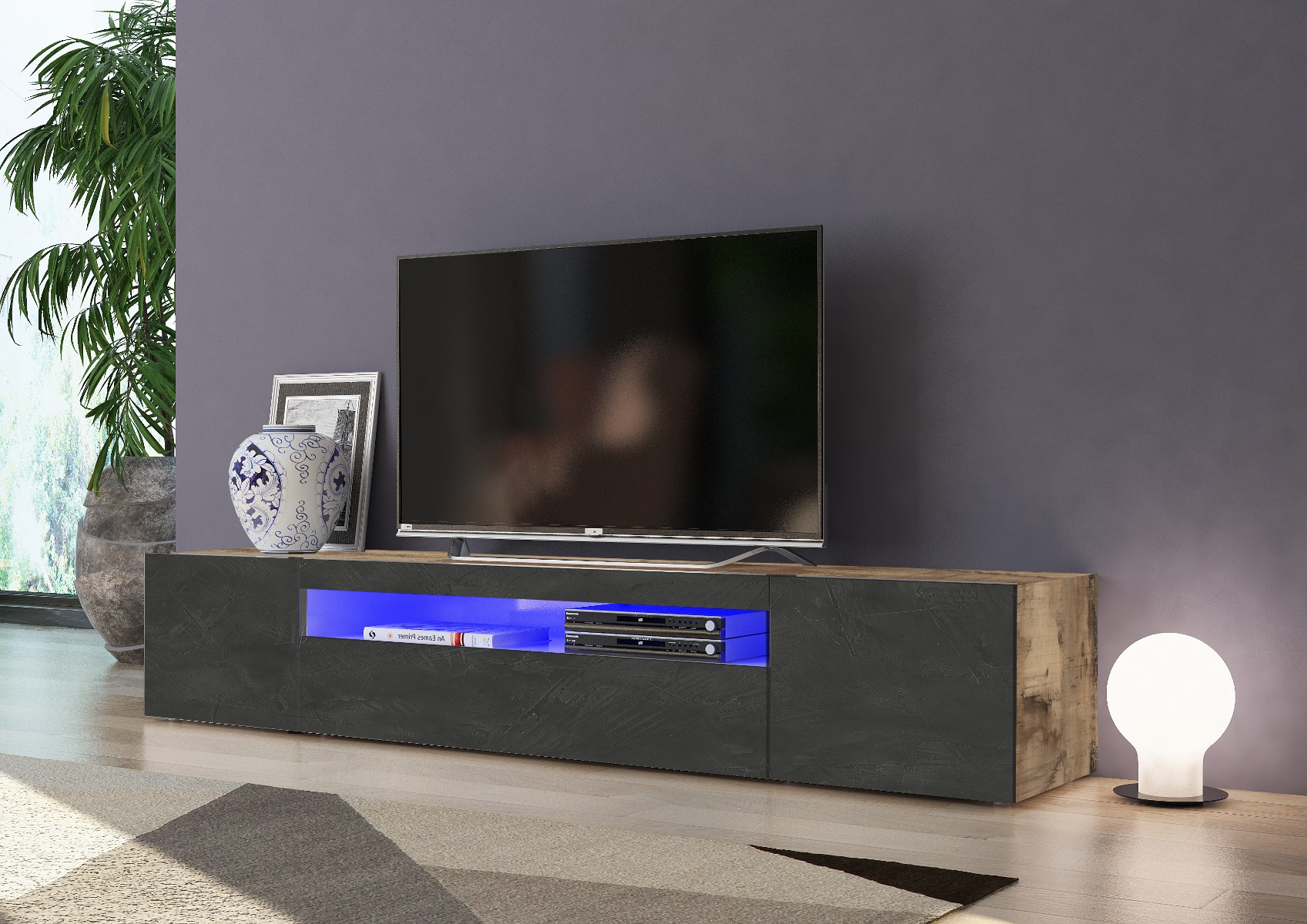 Offerta mobile tv, scocca Pero frontali Ardesia