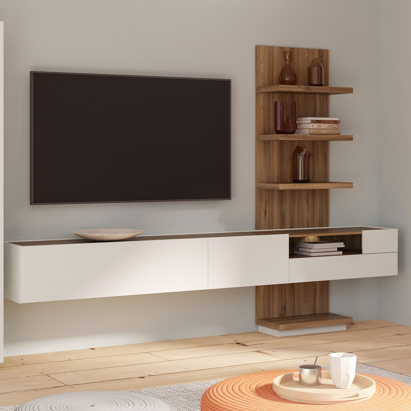 Porta Tv moderno sospeso in saldo