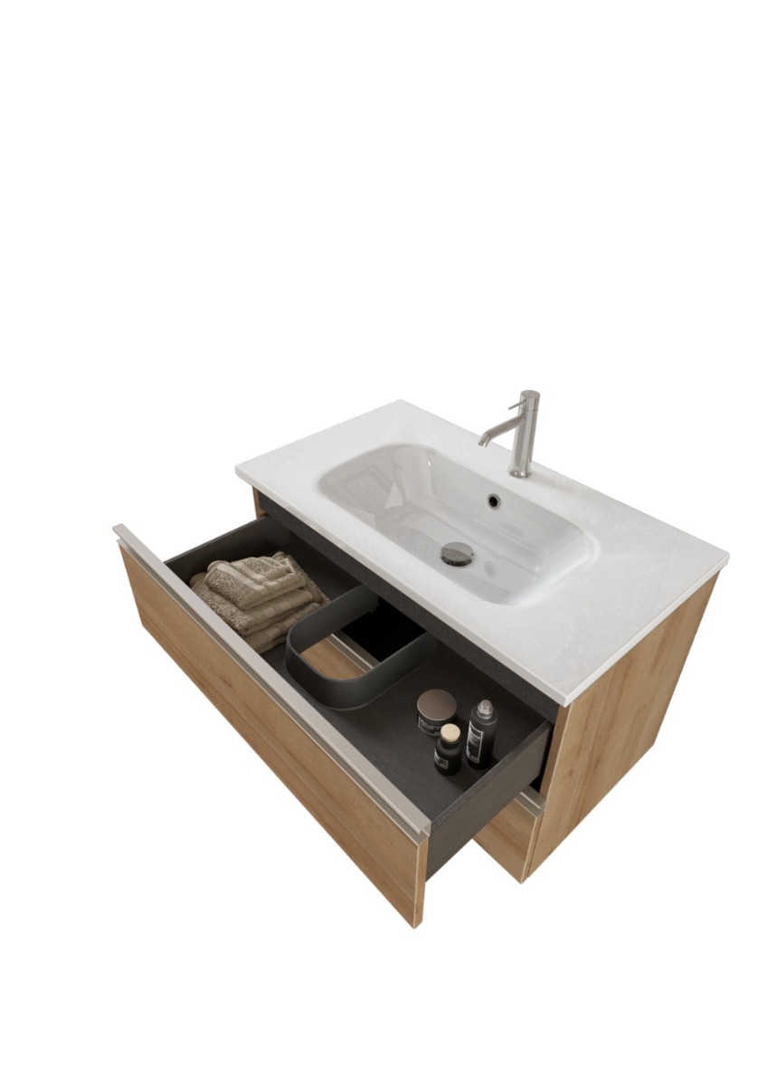 Offerta mobili bagno, mobile con lavabo integrato e  2 cassetti, Havasu 5