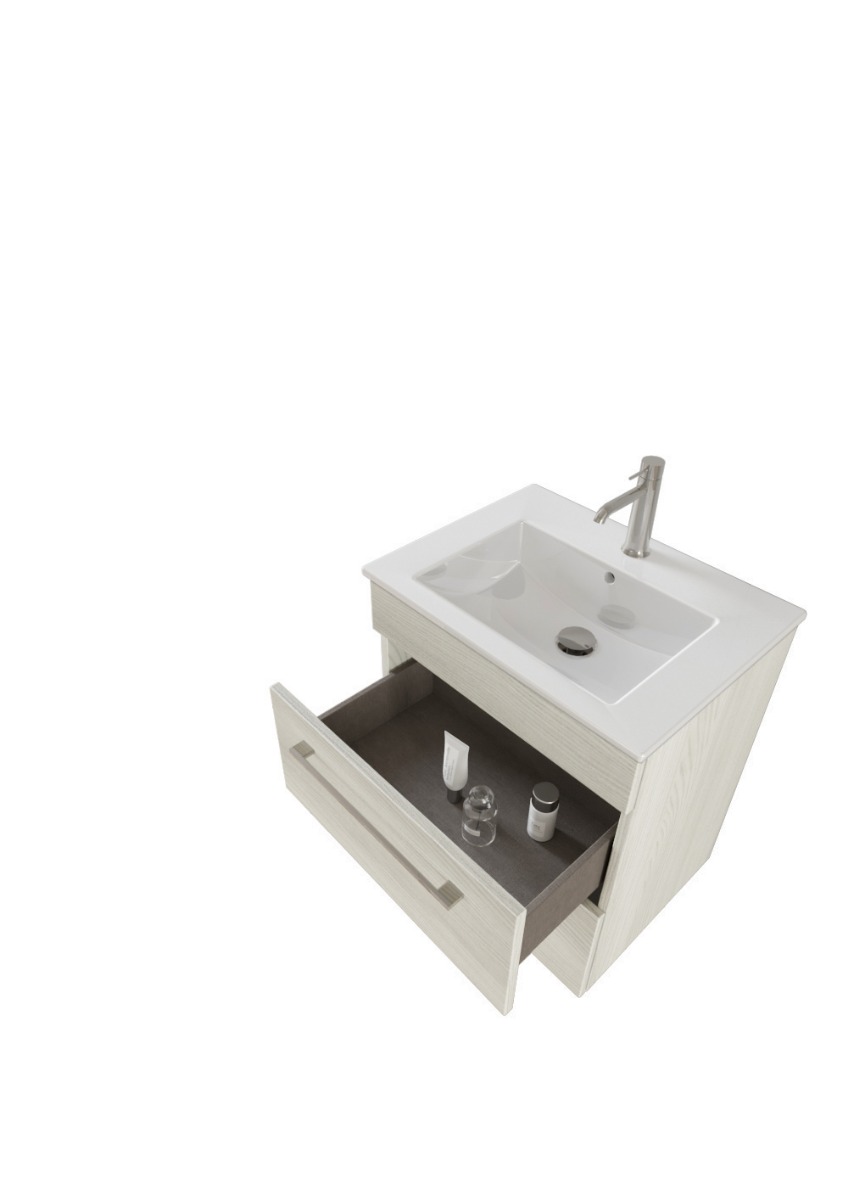 Mobiletto bagno con lavabo e 2 cassetti, Jog 24