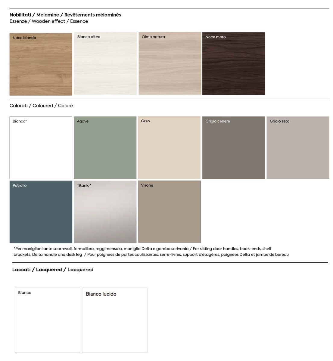 Armadio scorrevole a 3 ante Grigio seta e Ardesia Cemento