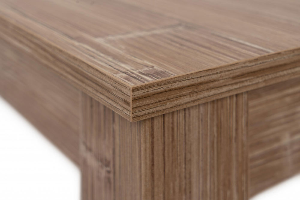 Tavolo contemporaneo allungabile L.160 finitura Bamboo