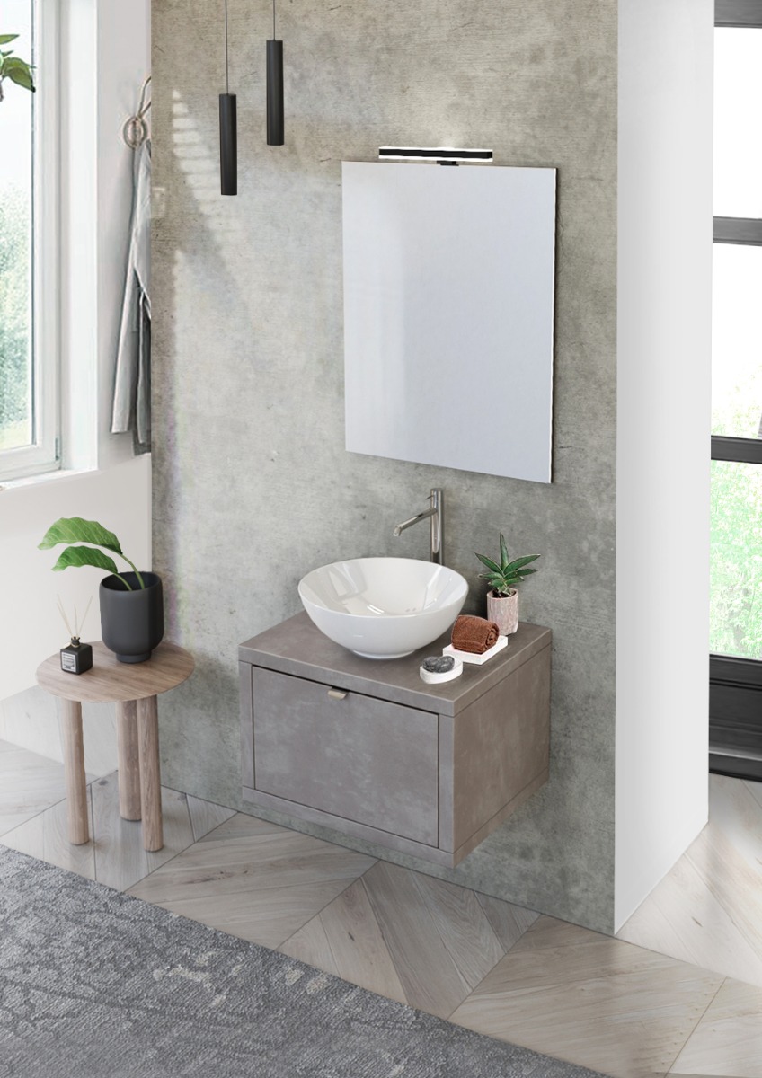 Mobiletto bagno sospeso L.60, Niagara 20