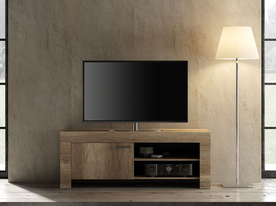 Porta tv piccolo shabby chic scontato, Noce