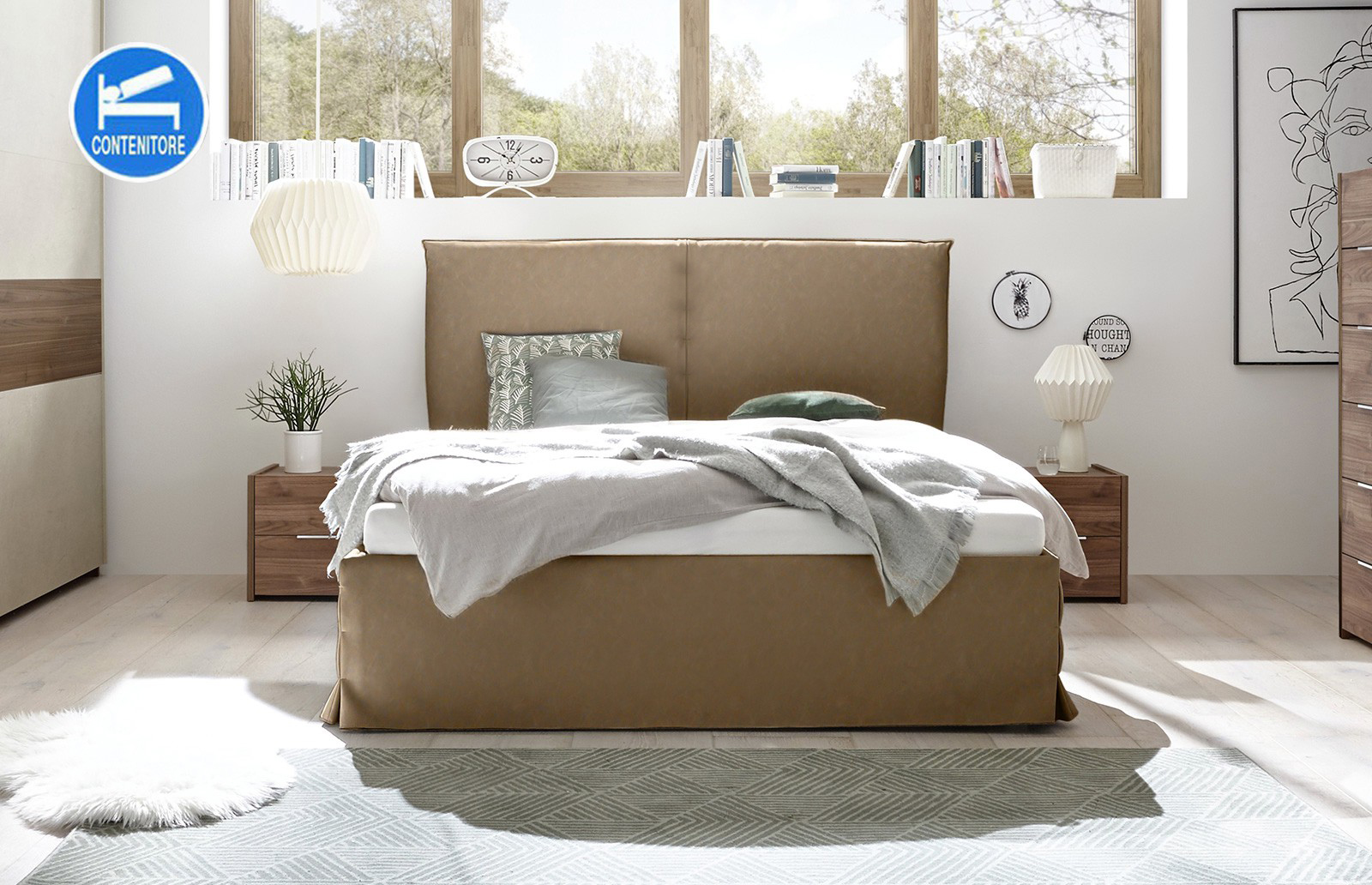 offerta camera bianca e noce