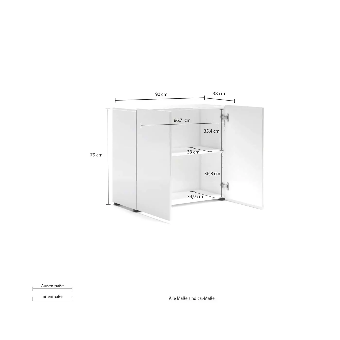 madia moderna 2 ante in offerta