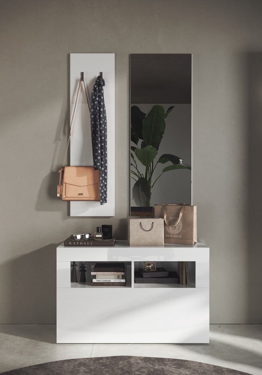 Innovativo&#x20;Pannello&#x20;appendiabiti&#x20;da&#x20;ingresso&#x20;finitura&#x20;Bianco&#x20;lucido&#x20;