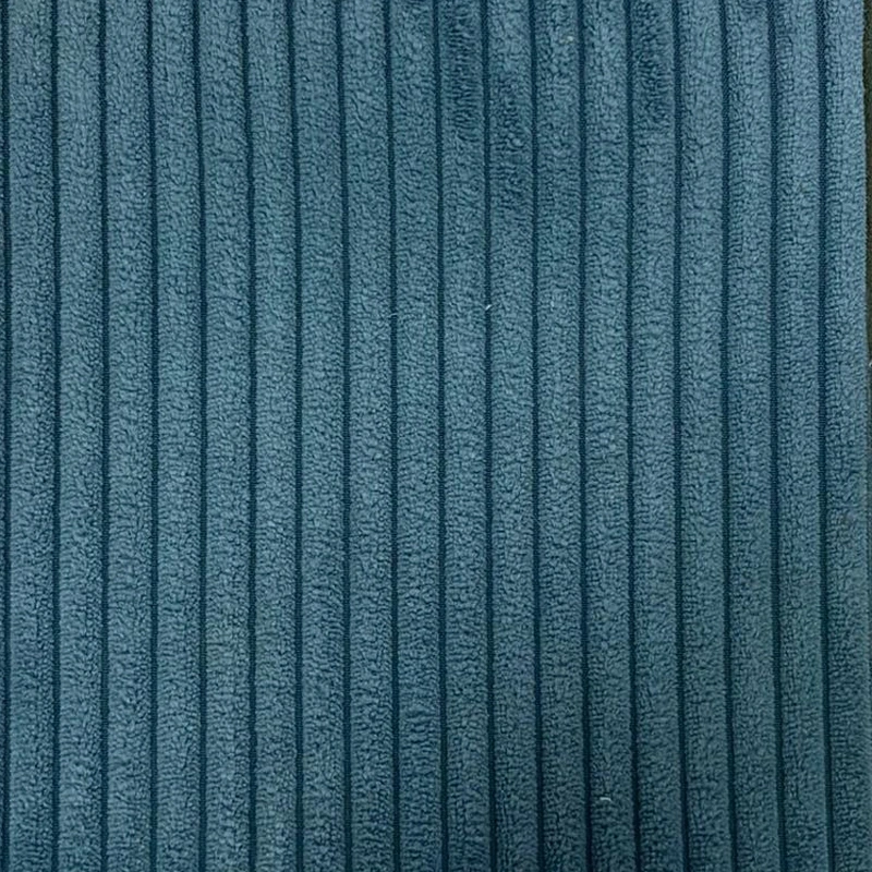 Letto matrimoniale Armonia, velluto a coste Oceano, 160x195