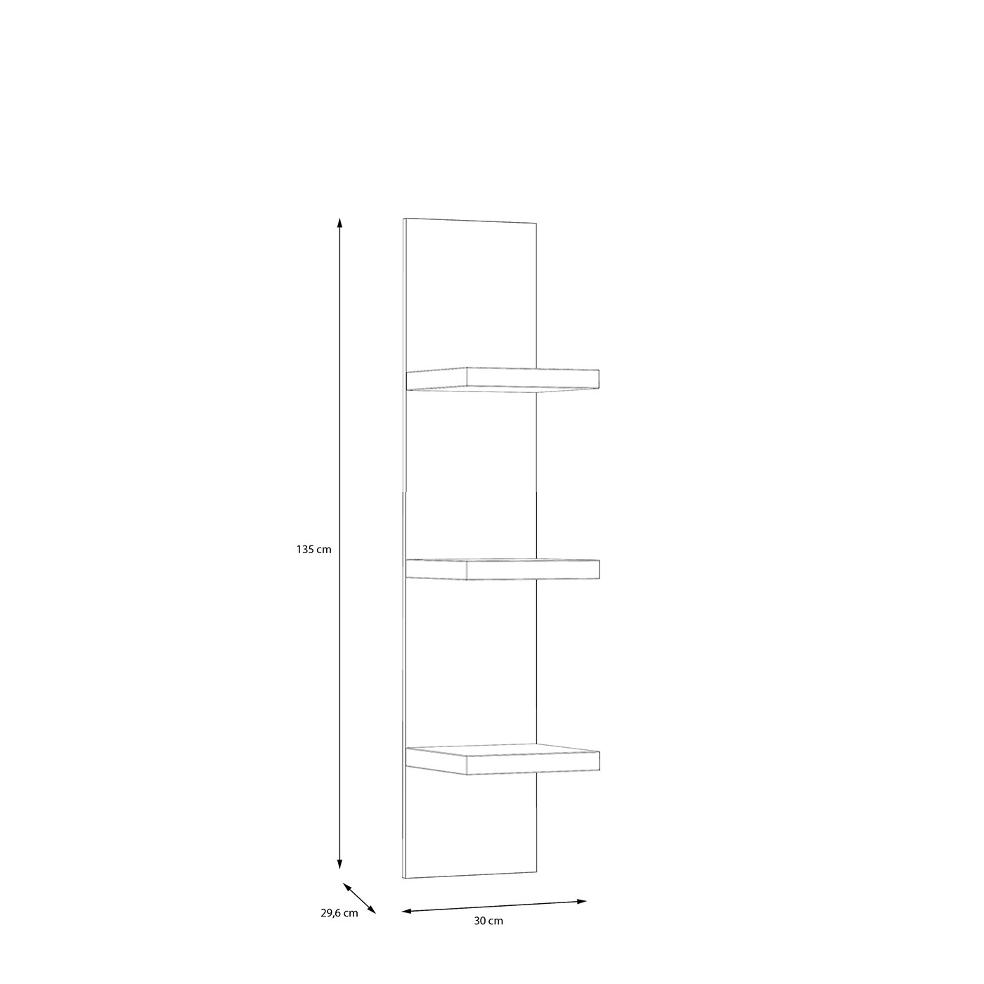 libreria sospesa grande in sconto