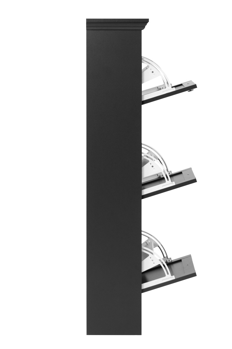 Scarpiera doppia profondità in finitura Grigio antracite