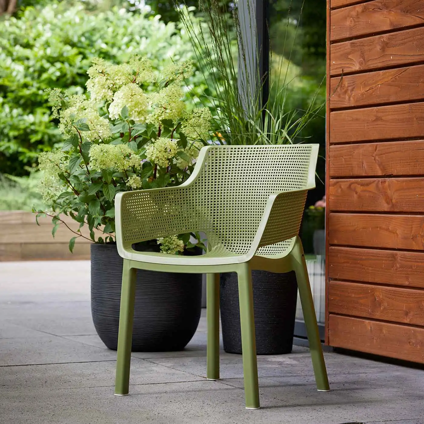 sedie colorate esterno