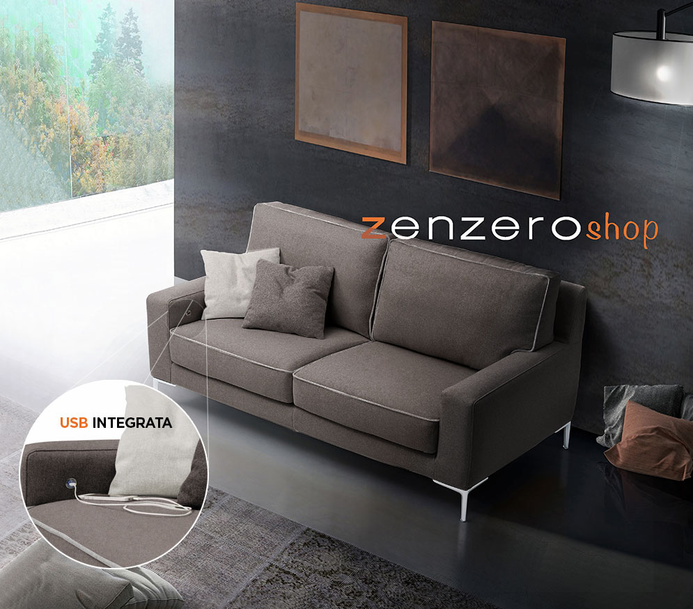 Divano Nellie, color Fango