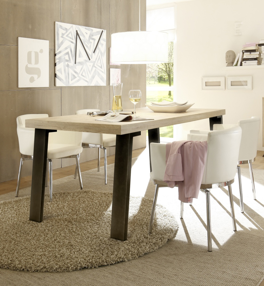 Tavolo moderno, di design, "Wood" Sherwood Oak 168x88 cm