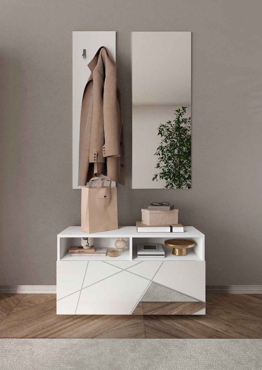 panca e guardaroba abbinati