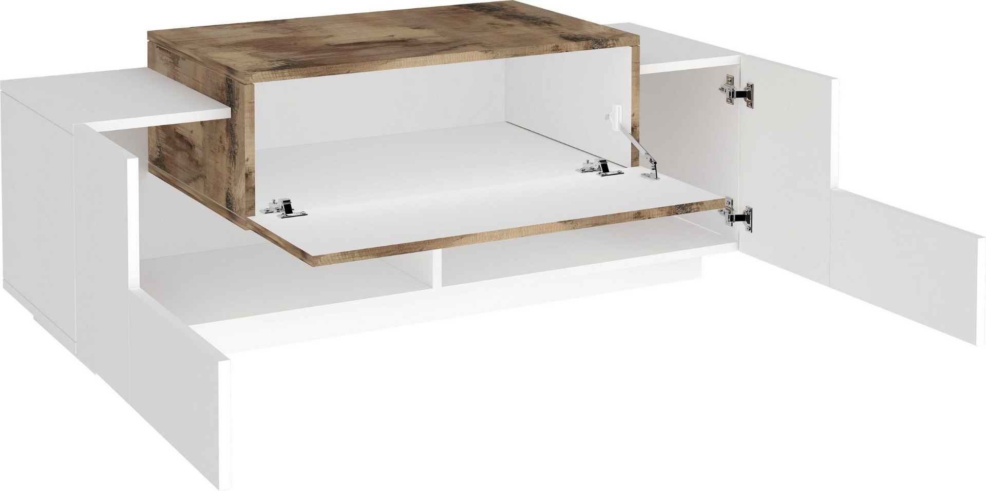 Panca ingresso in Bianco lucido e Pero