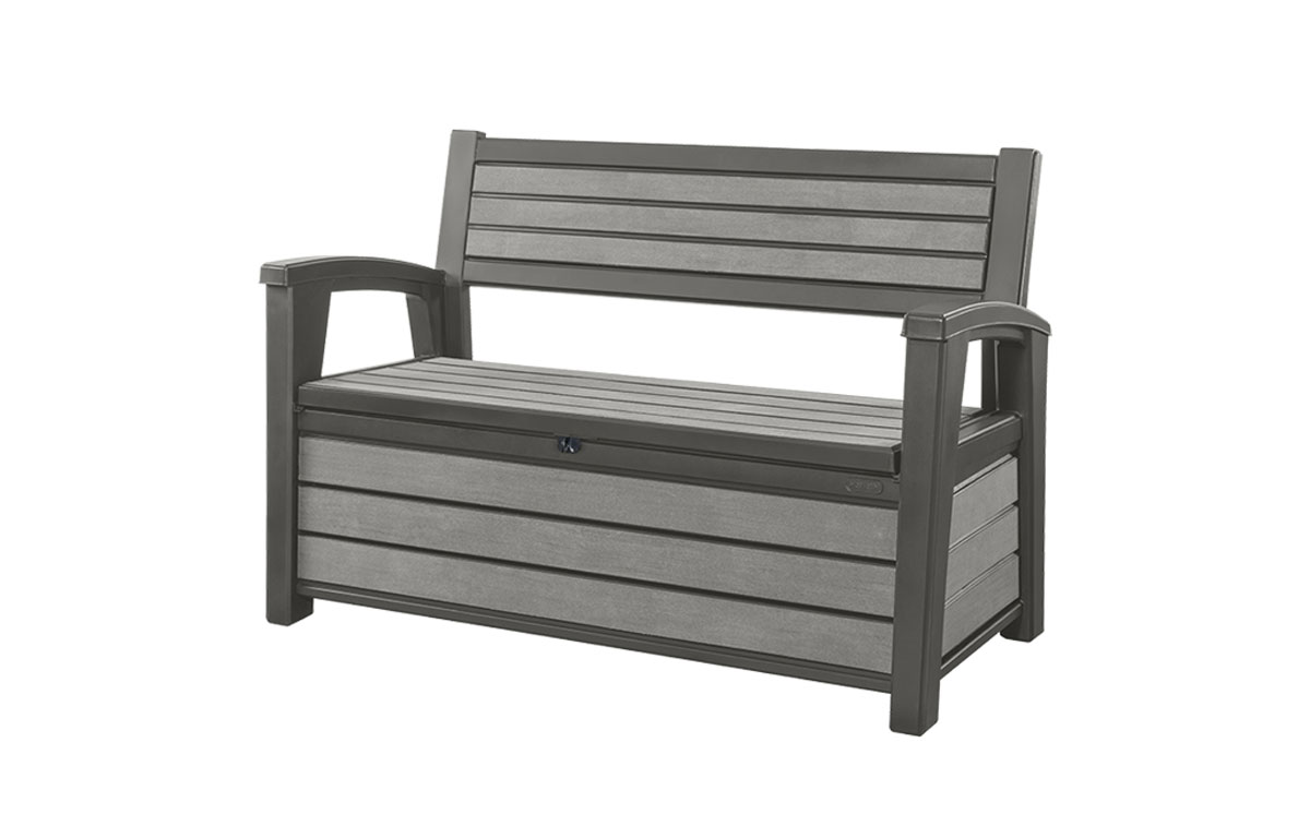 Panchina contenitore modello Alloro, finitura Grafite