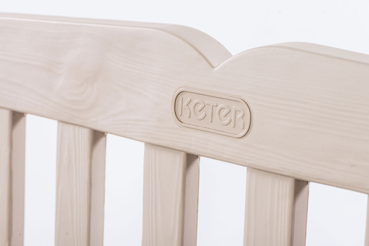 Panchina Tasso da esterni con contenitore, Beige