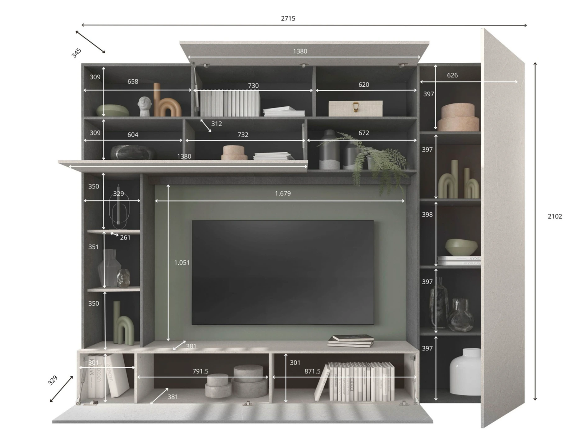 parete attrezzata in sconto