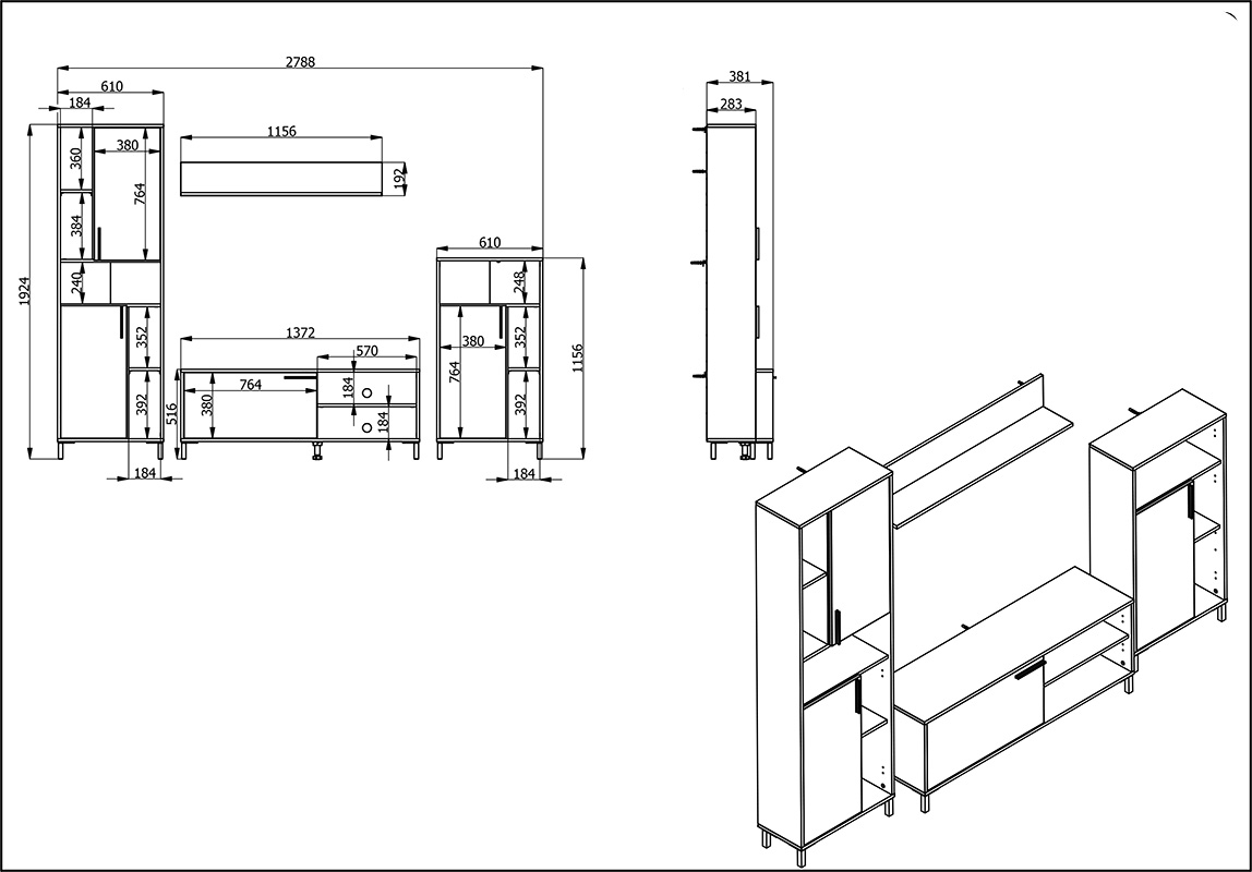 parete economica grigia