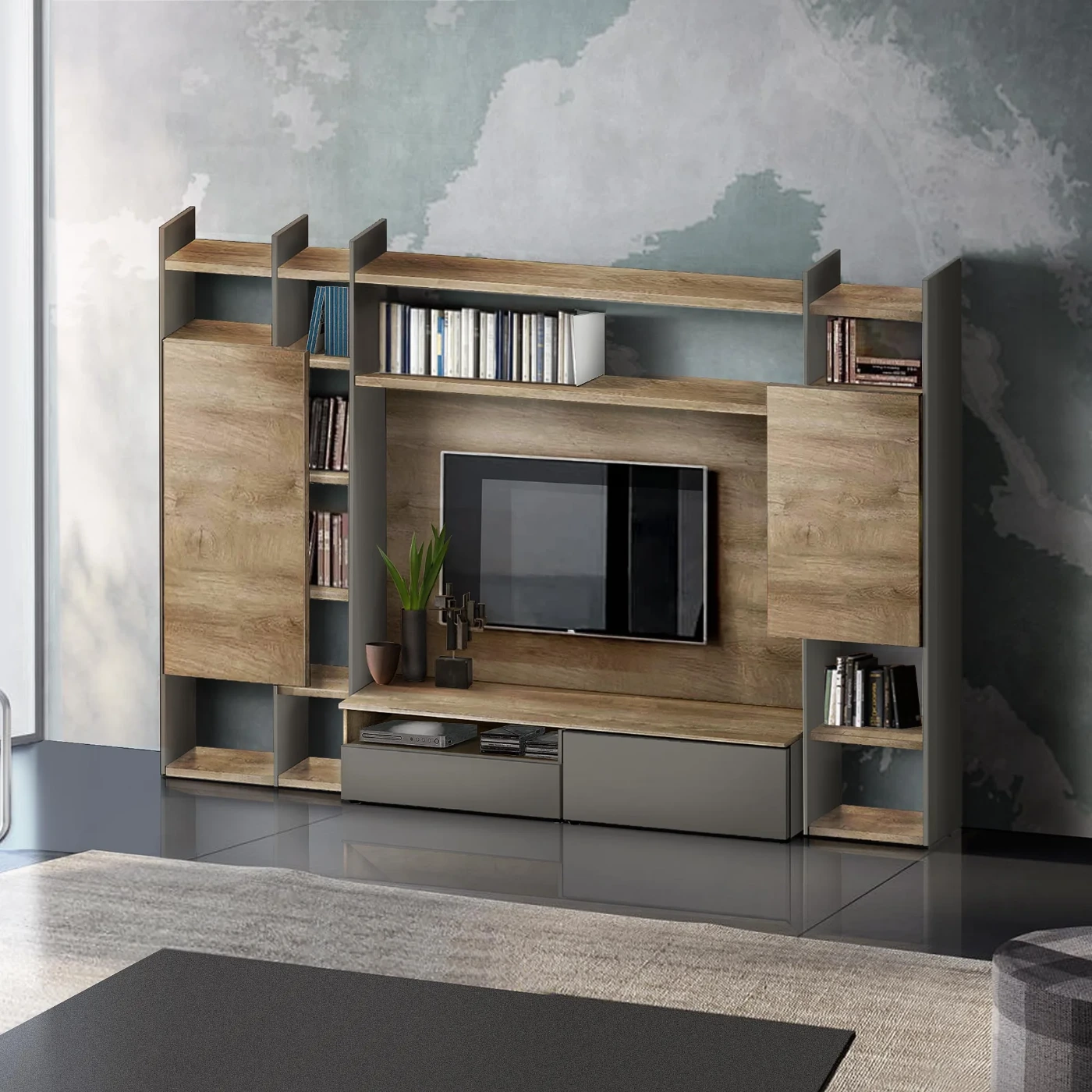 parete soggiorno moderno