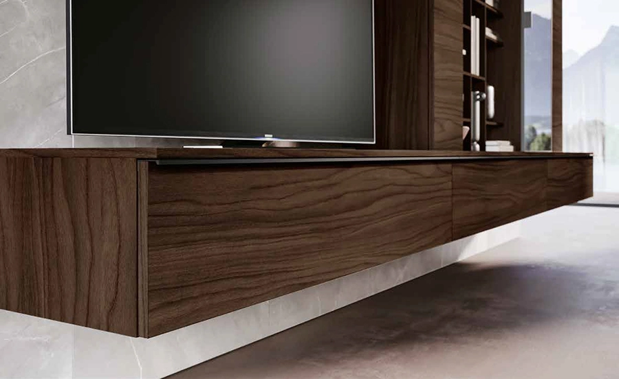 parete sospesa moderna noce moro