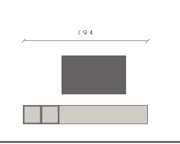 Parete Attrezzata moderna, Bianca lucida 