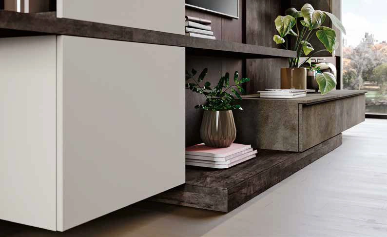 parete legno bruciato e grigia