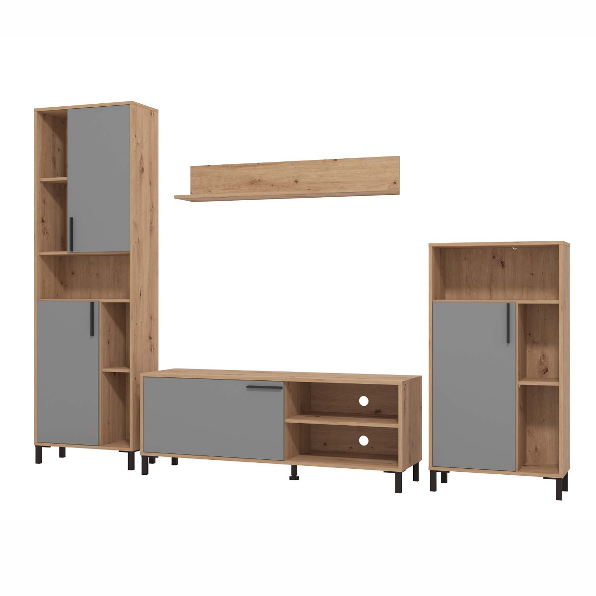 parete economica grigia