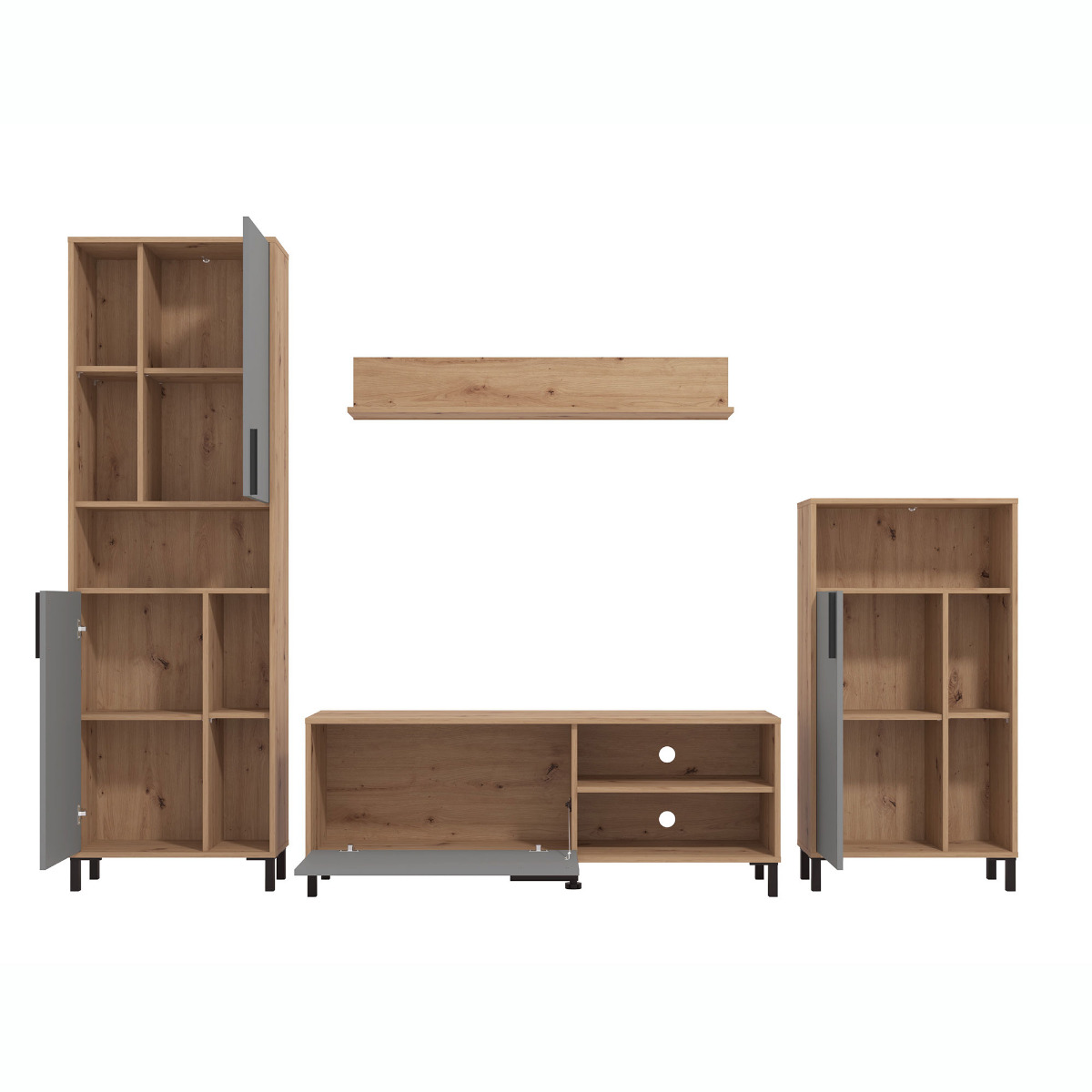 parete economica grigia