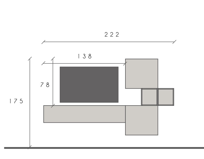 Parete da salotto Argilla e Mercure