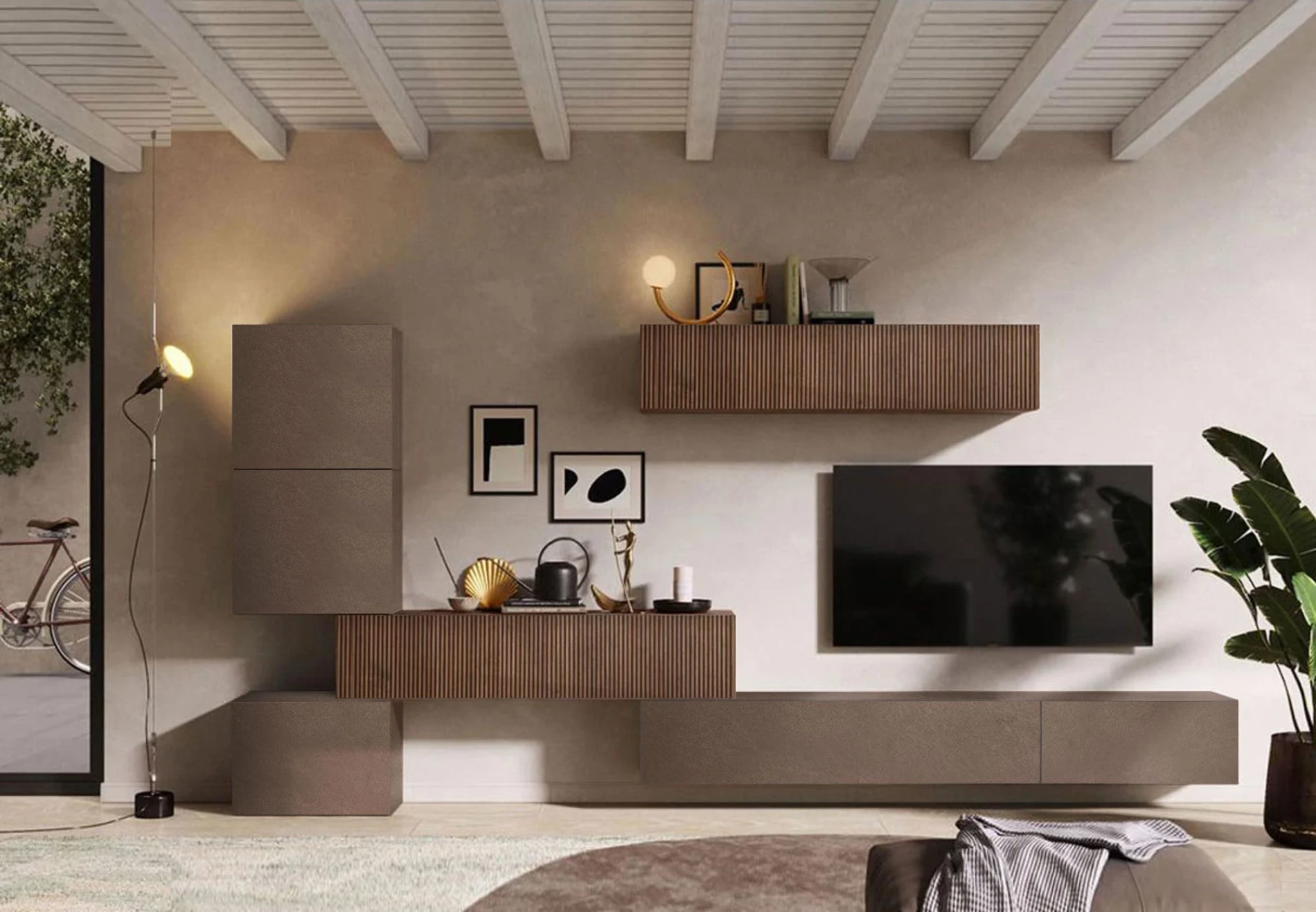 parete sospesa cannettata mercure