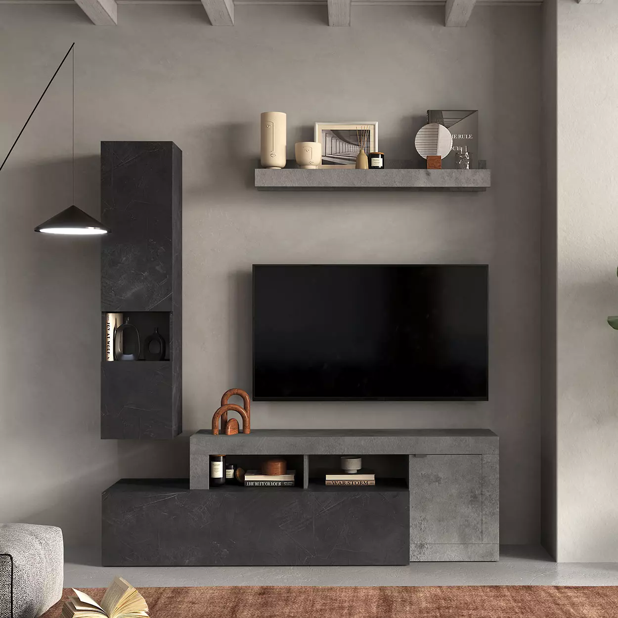 parete piombo e cemento