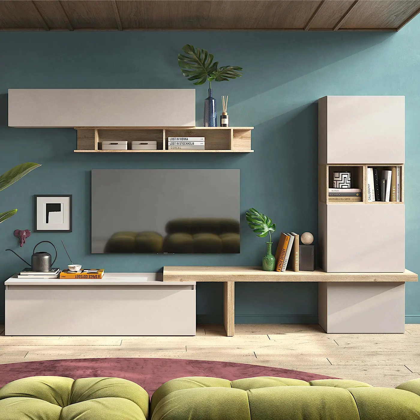 parete legno e cashmere