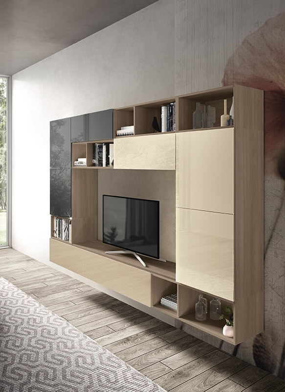 Mobili da soggiorno moderni, parete attrezzata Proxima Centuari in offerta