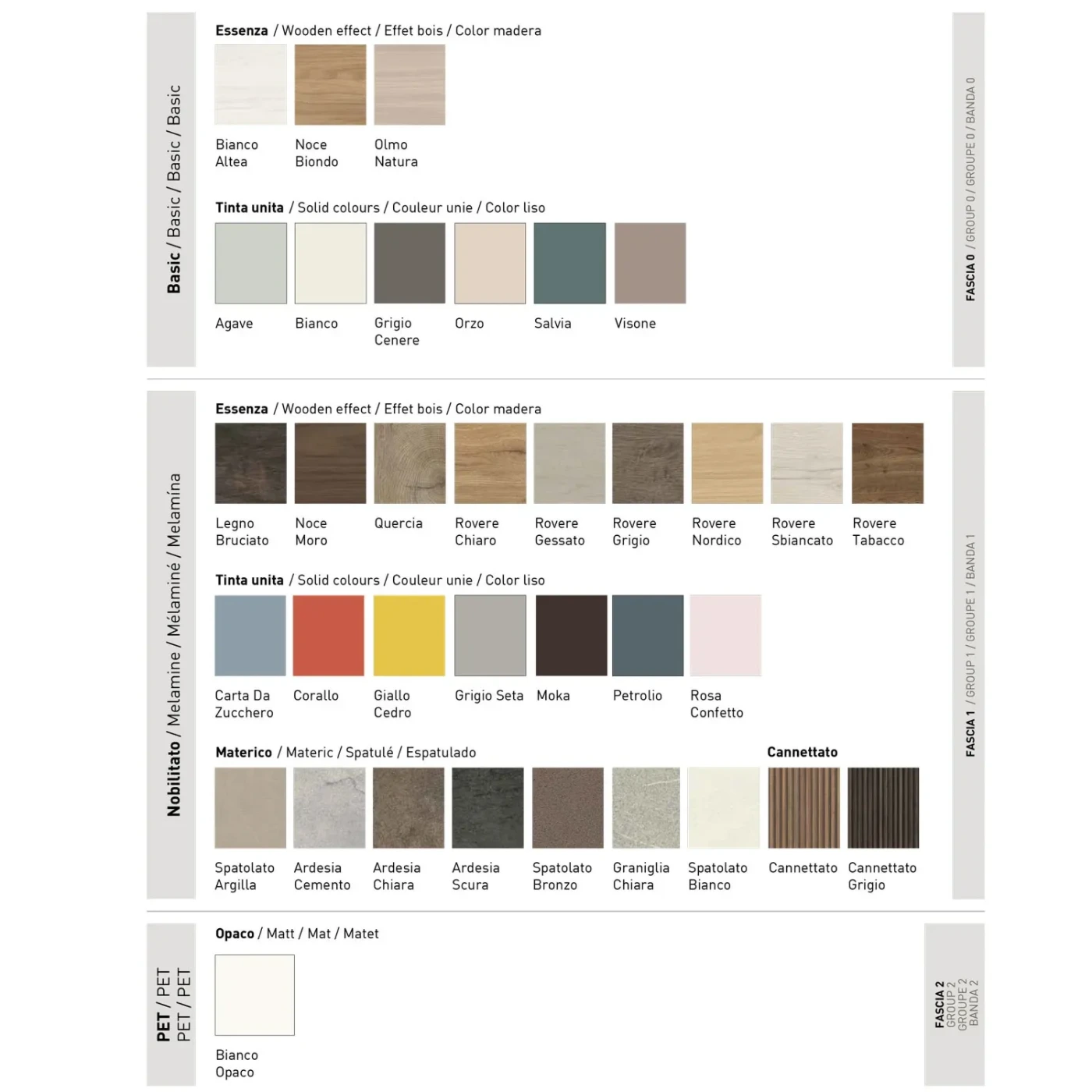 Parete attrezzata moderna finitura Rovere chiaro e Ardesia chiara