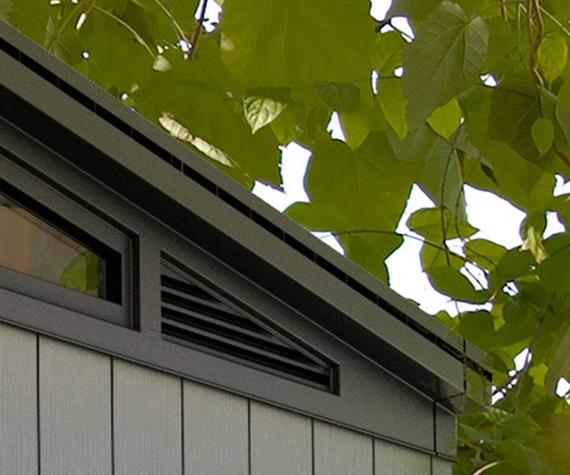 Casetta da esterno Fiorella con porta a due ante