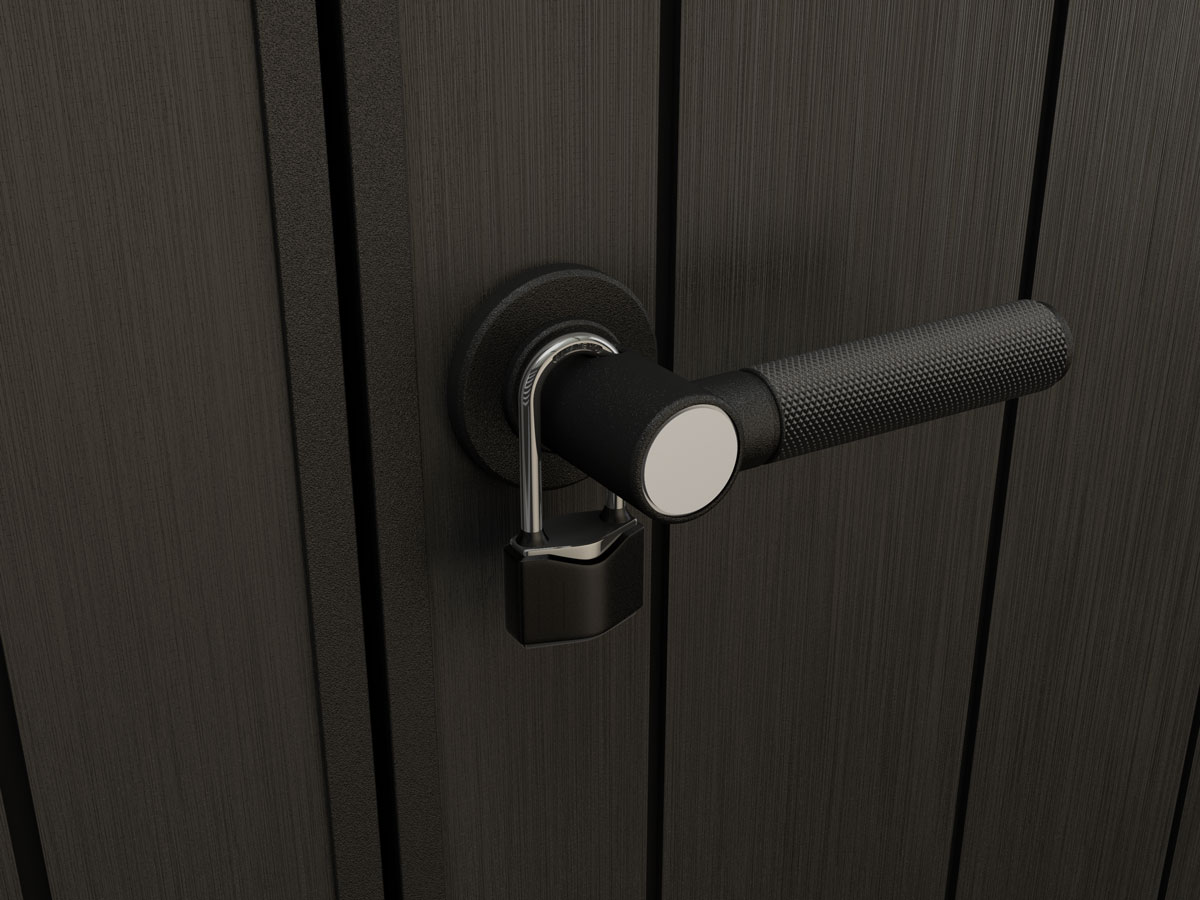 Casetta da esterno Fiorella con porta a due ante