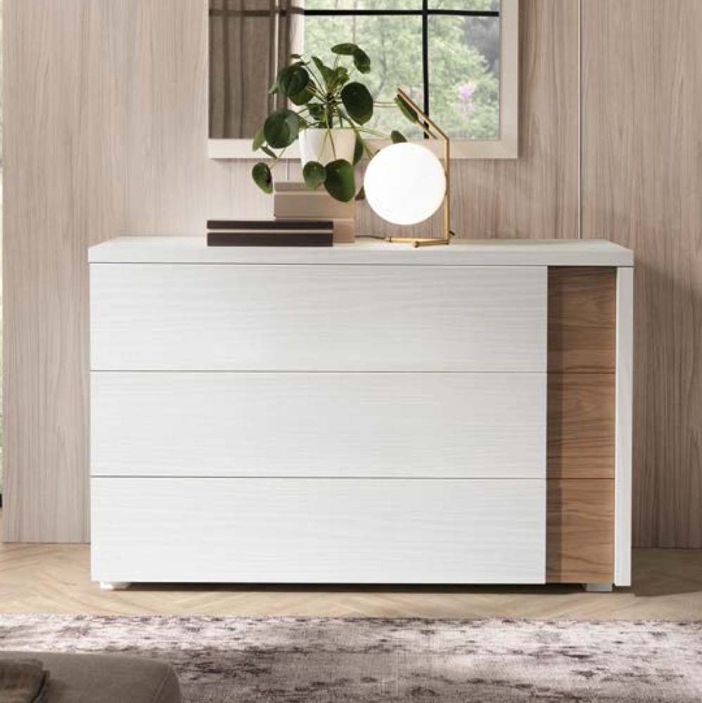 Set Noce naturale e Noce bianco, design moderno