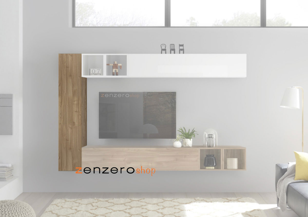 Pensile verticale di design, Noce Stelvio