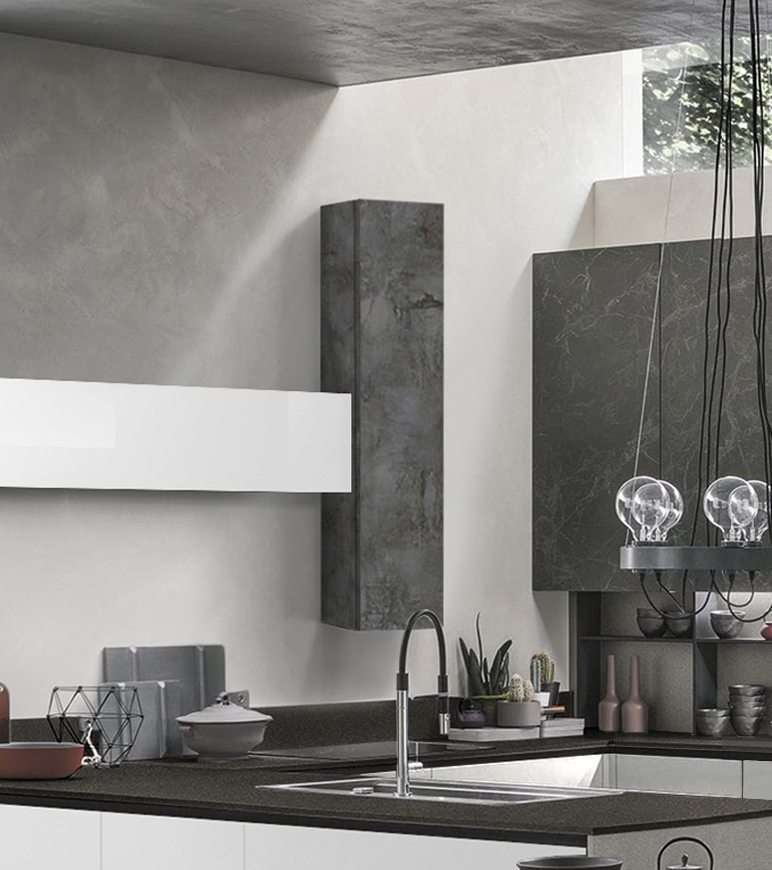 Pensile per cucina sospeso, Ossido