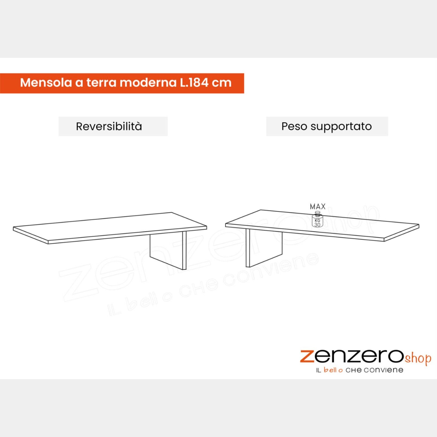 Parete attrezzata con cubi ante vetro, L.279 H.150, Mercure e Cashmere