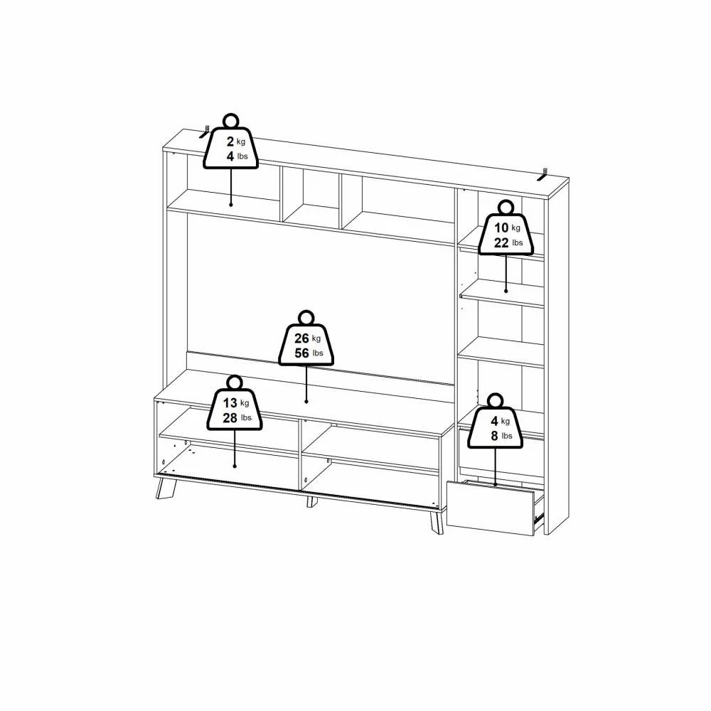 parete attrezzata in saldo 