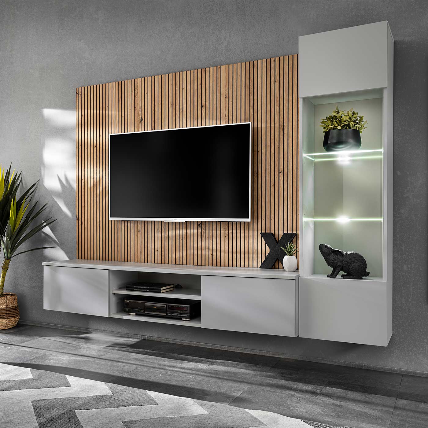 parete attrezzata artisan oak