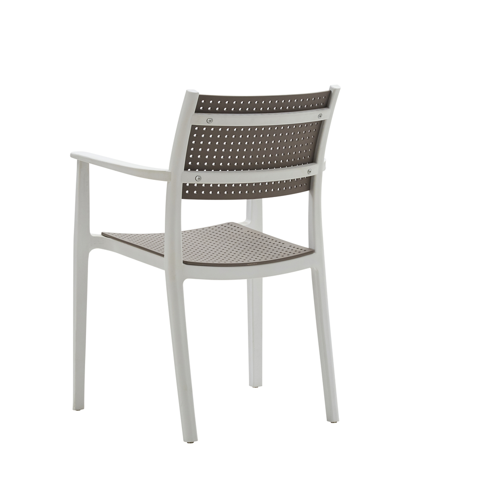 Poltrona colore bianco e marrone